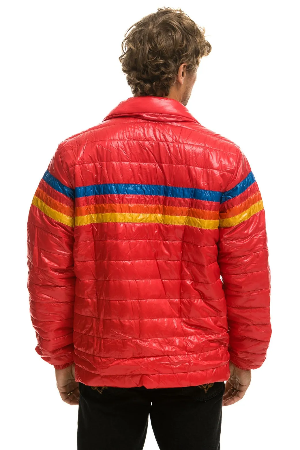 4 STRIPE TRAVELER JACKET - GLOSSY CHERRY