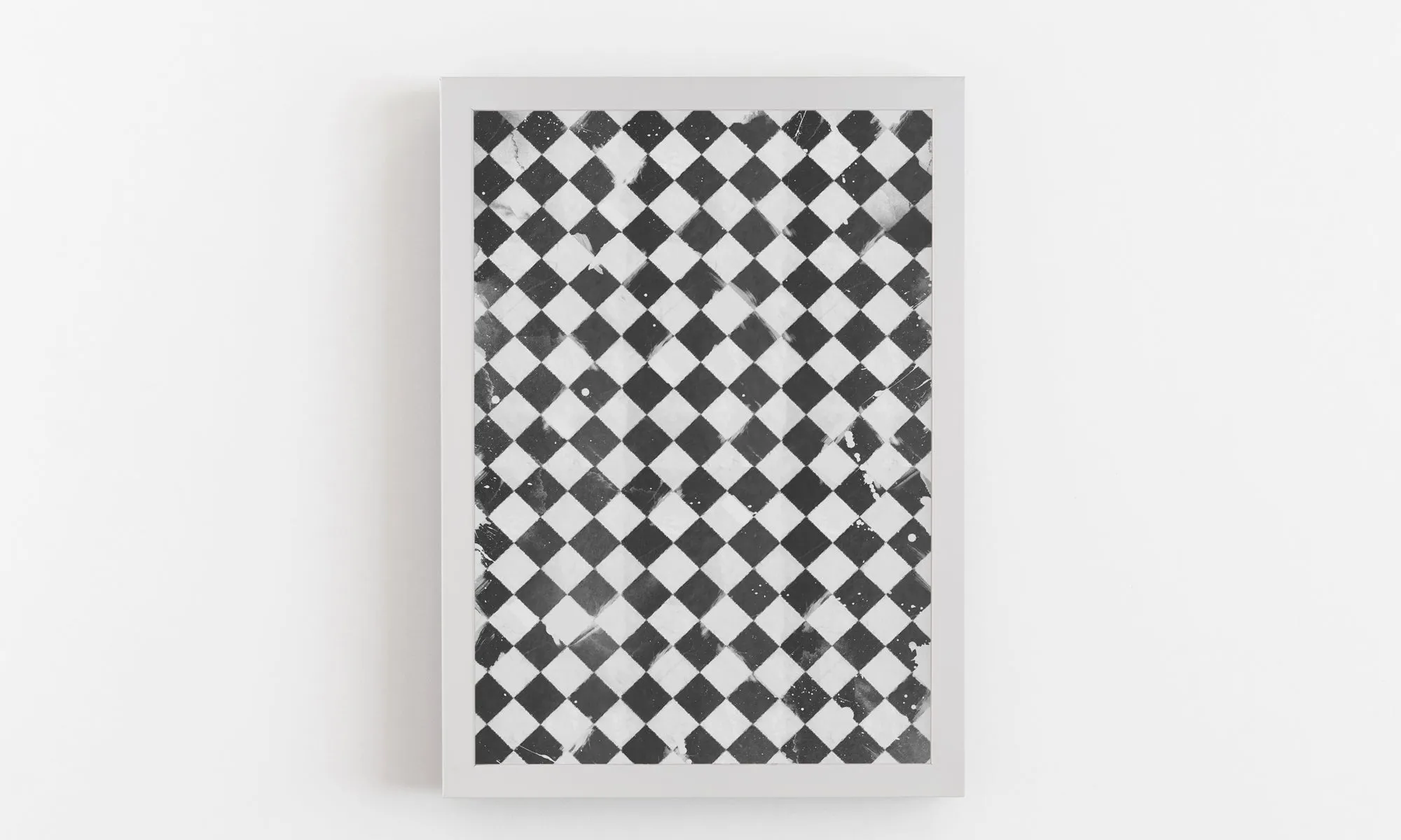 Abstract Wall Art Print 'Checkerboard Tile' Modern Abstract, Large Abstract Art, Abstract Wall Decor