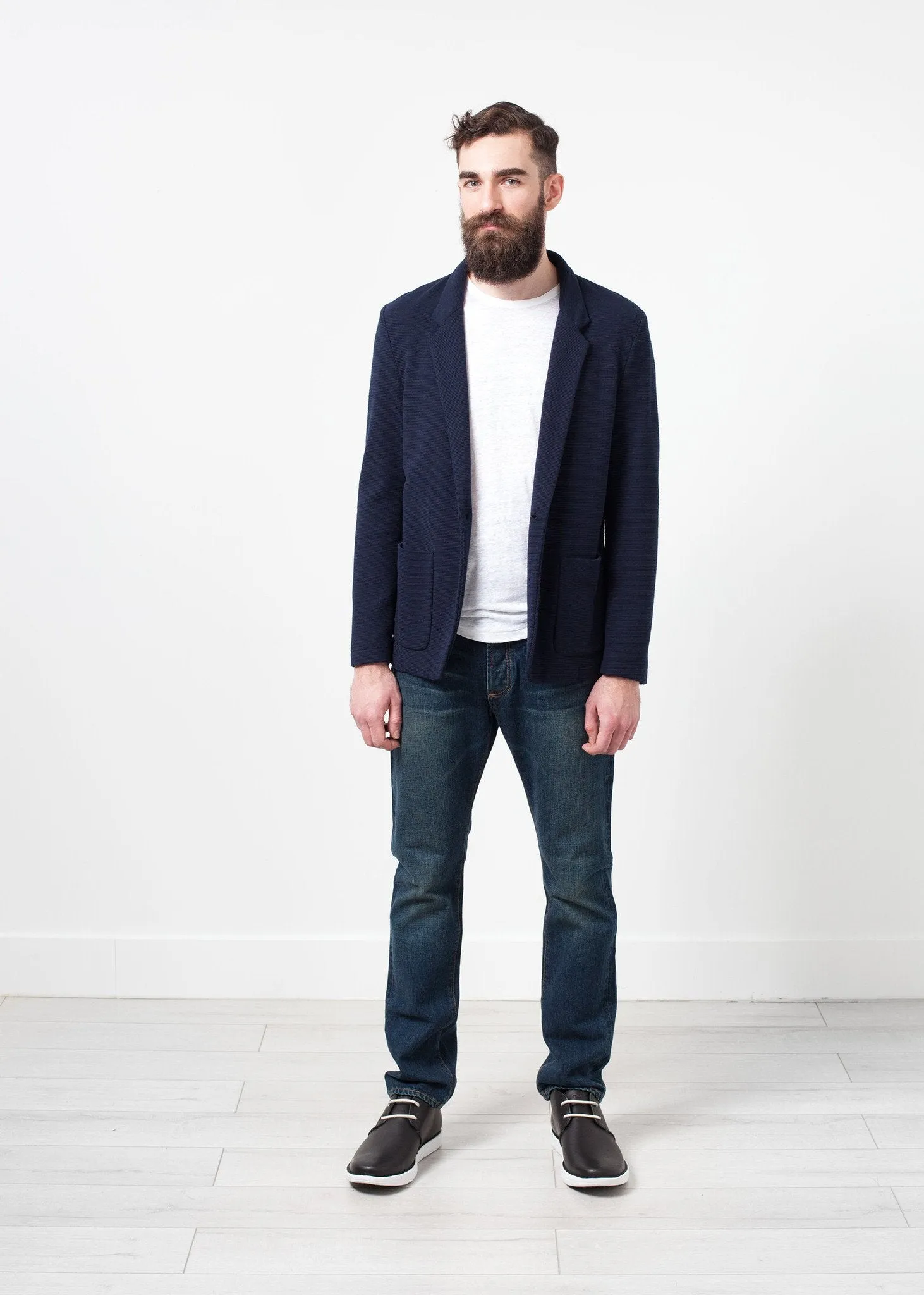 Cotton Jacket in Navy