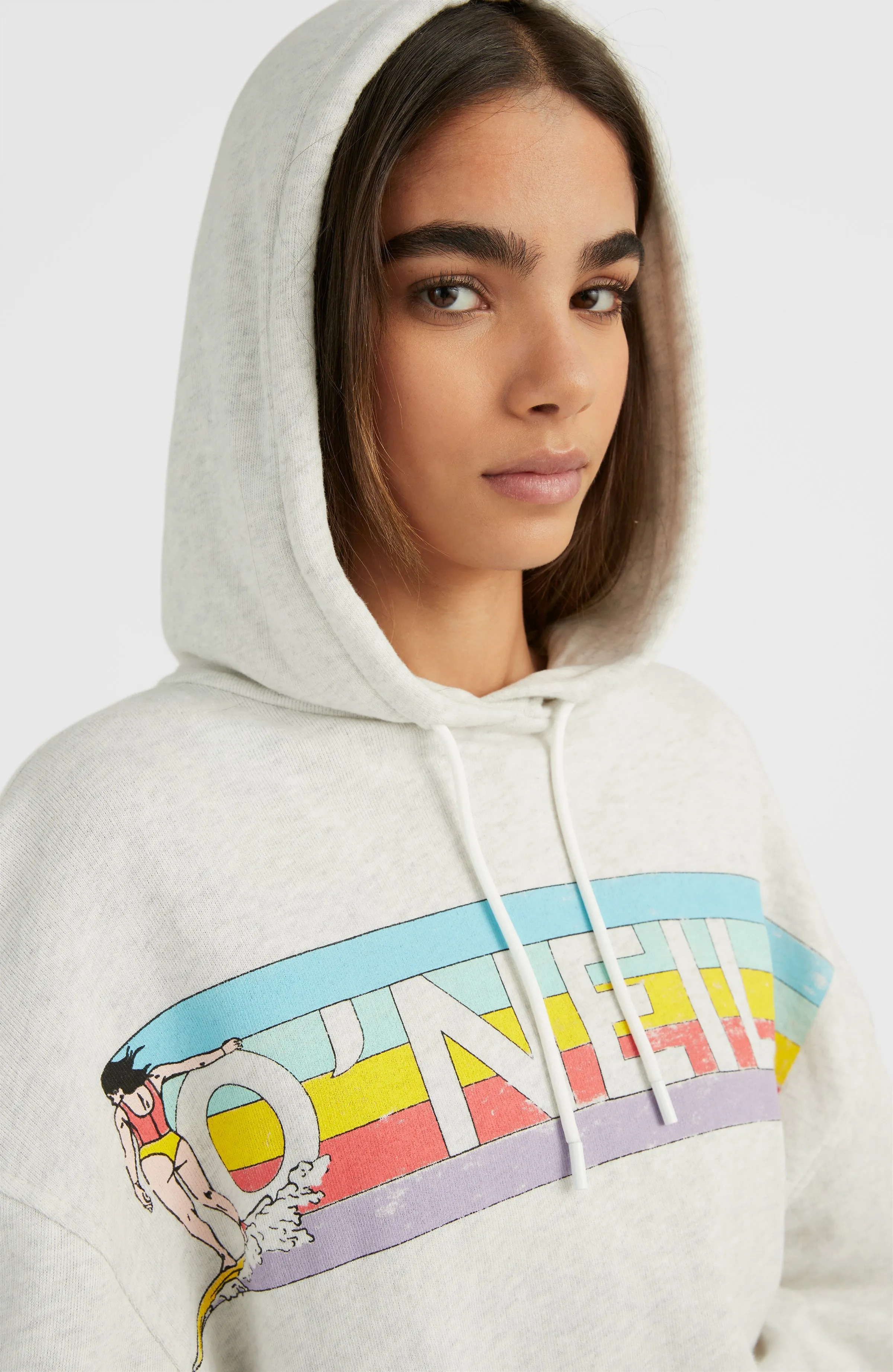 Cult Shift Hoodie | White Melange