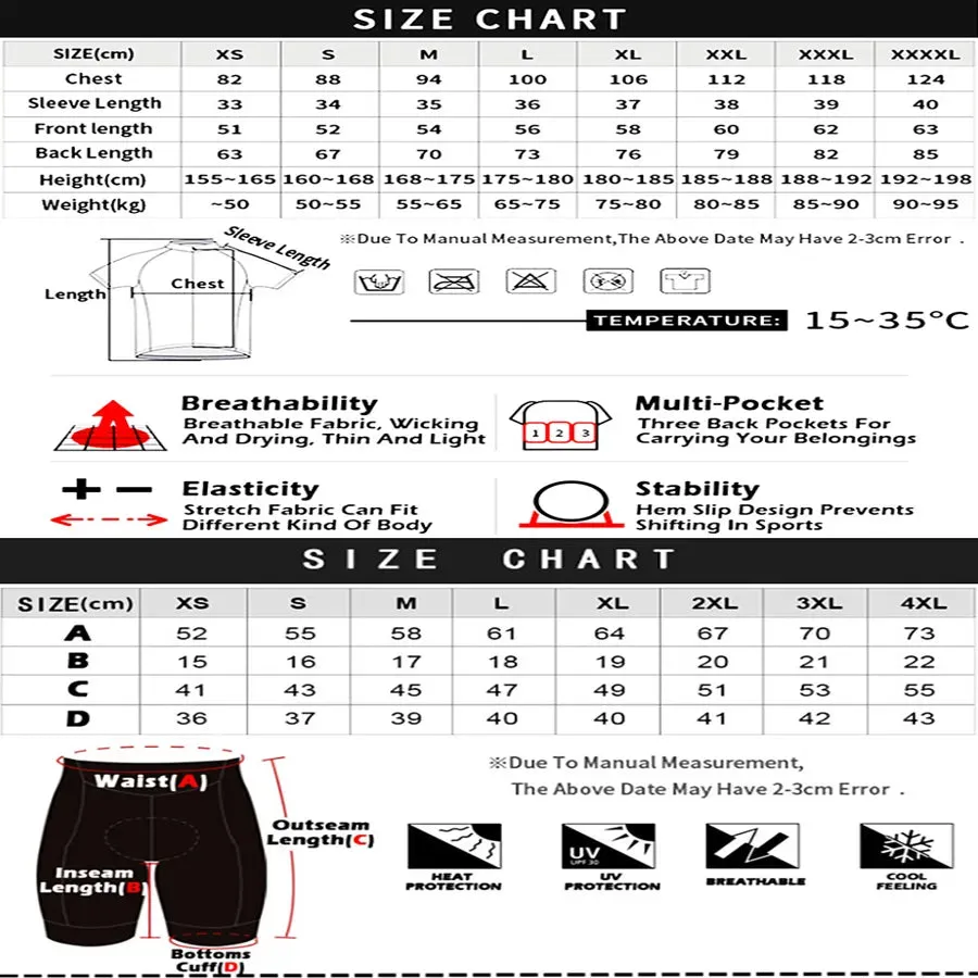 CYKLOPEDIA Sports Set Men's Cycling Clothing 2023 Bike Bib Blouse Bicycle Clothes Man Summer Pants Gel Shorts Mtb Tricuta Teams