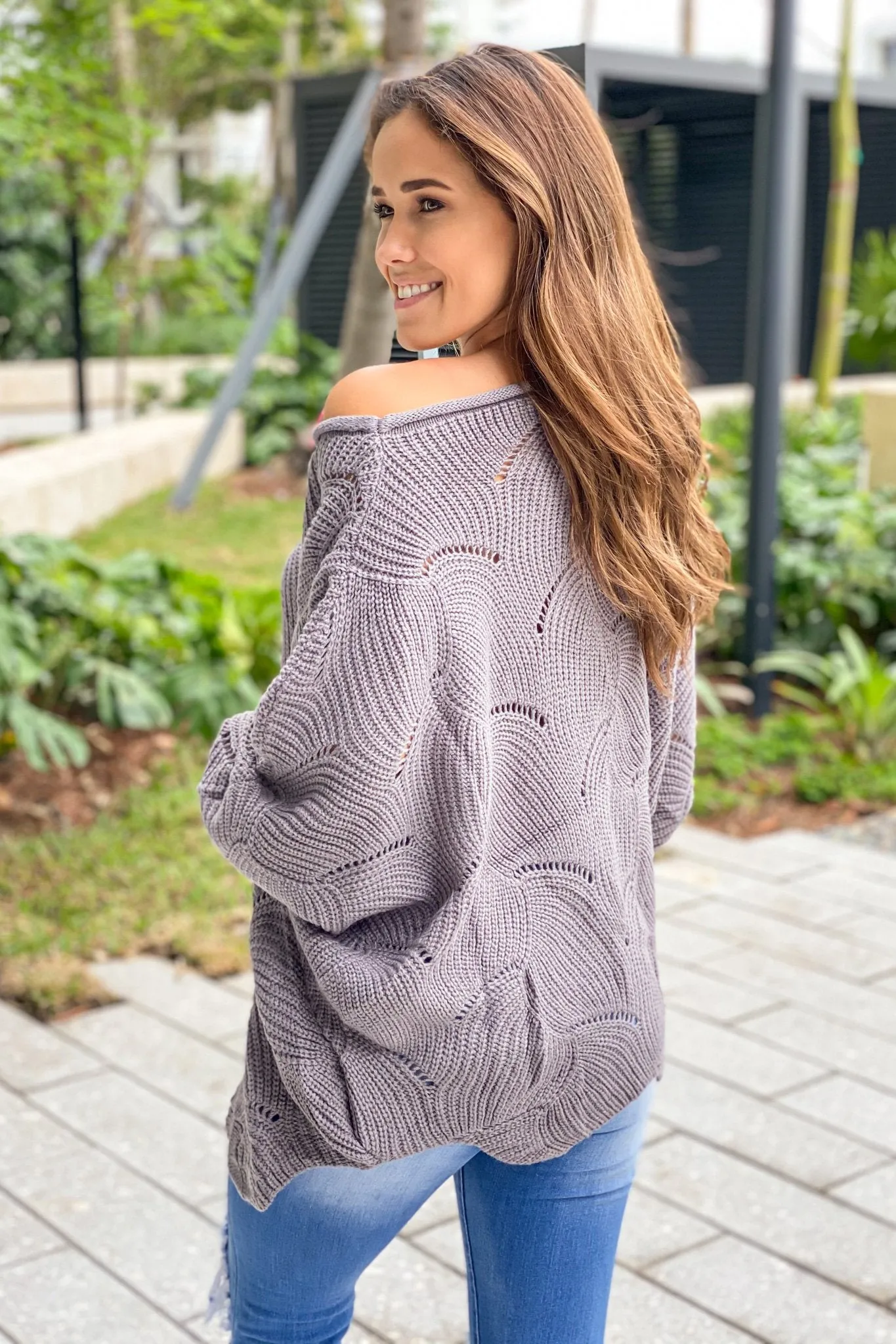 Gray Knit Sweater