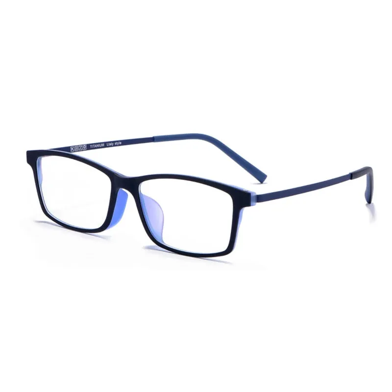 Handoer Men's Semi Rim Square Tr 90 Eyeglasses 2099