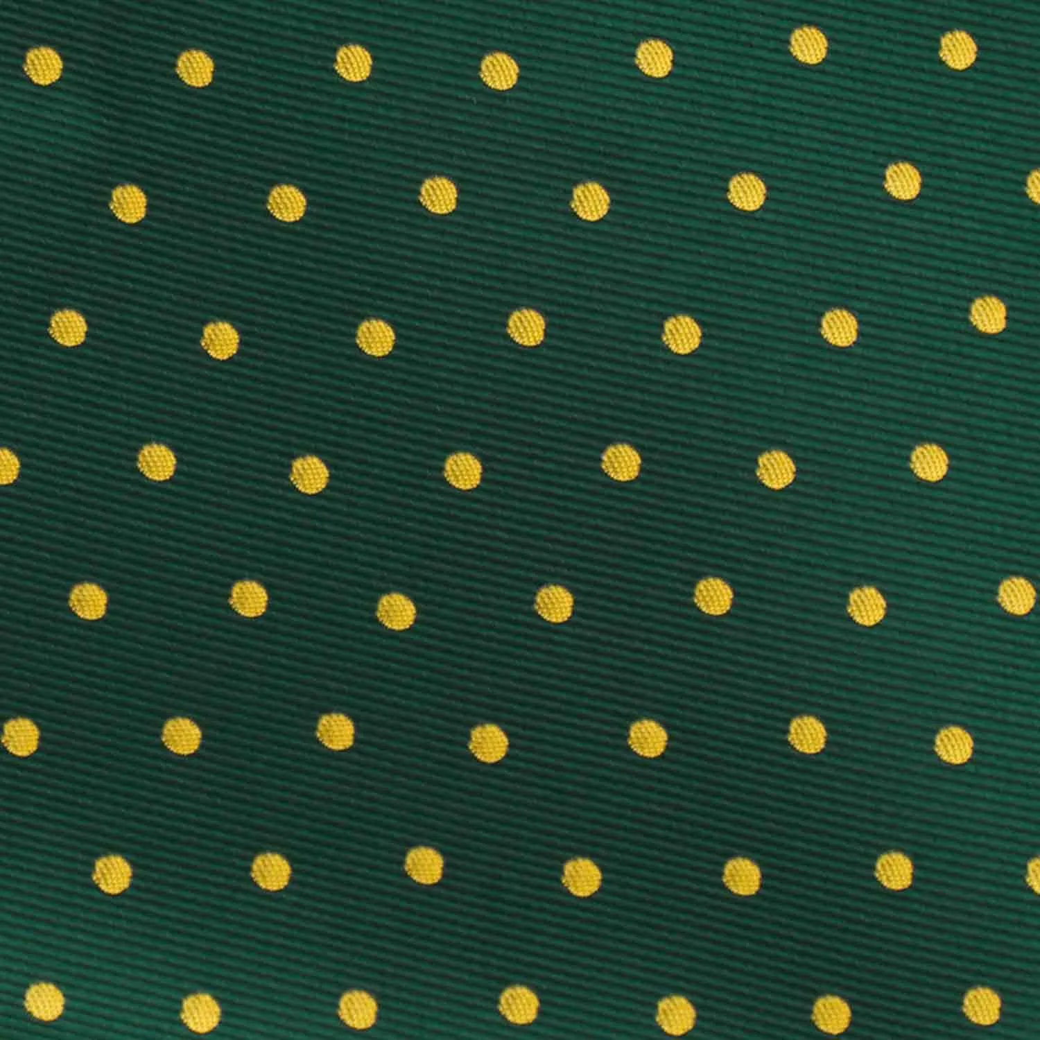 Hunter Green and Gold Polka Dot Bow Tie