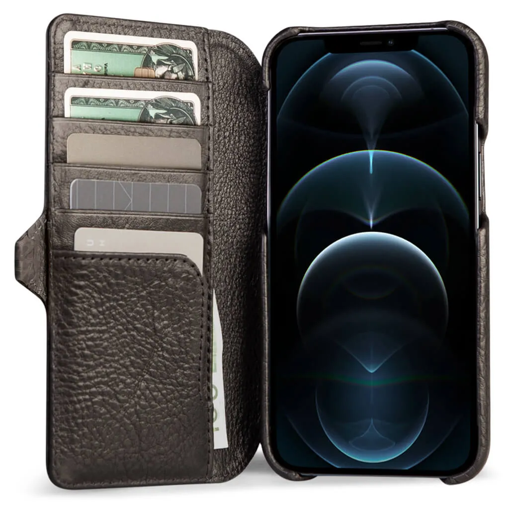 iPhone 12 Pro Max wallet leather case with MagSafe