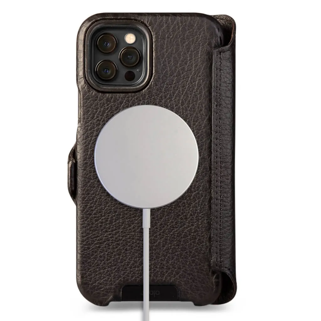 iPhone 12 Pro Max wallet leather case with MagSafe