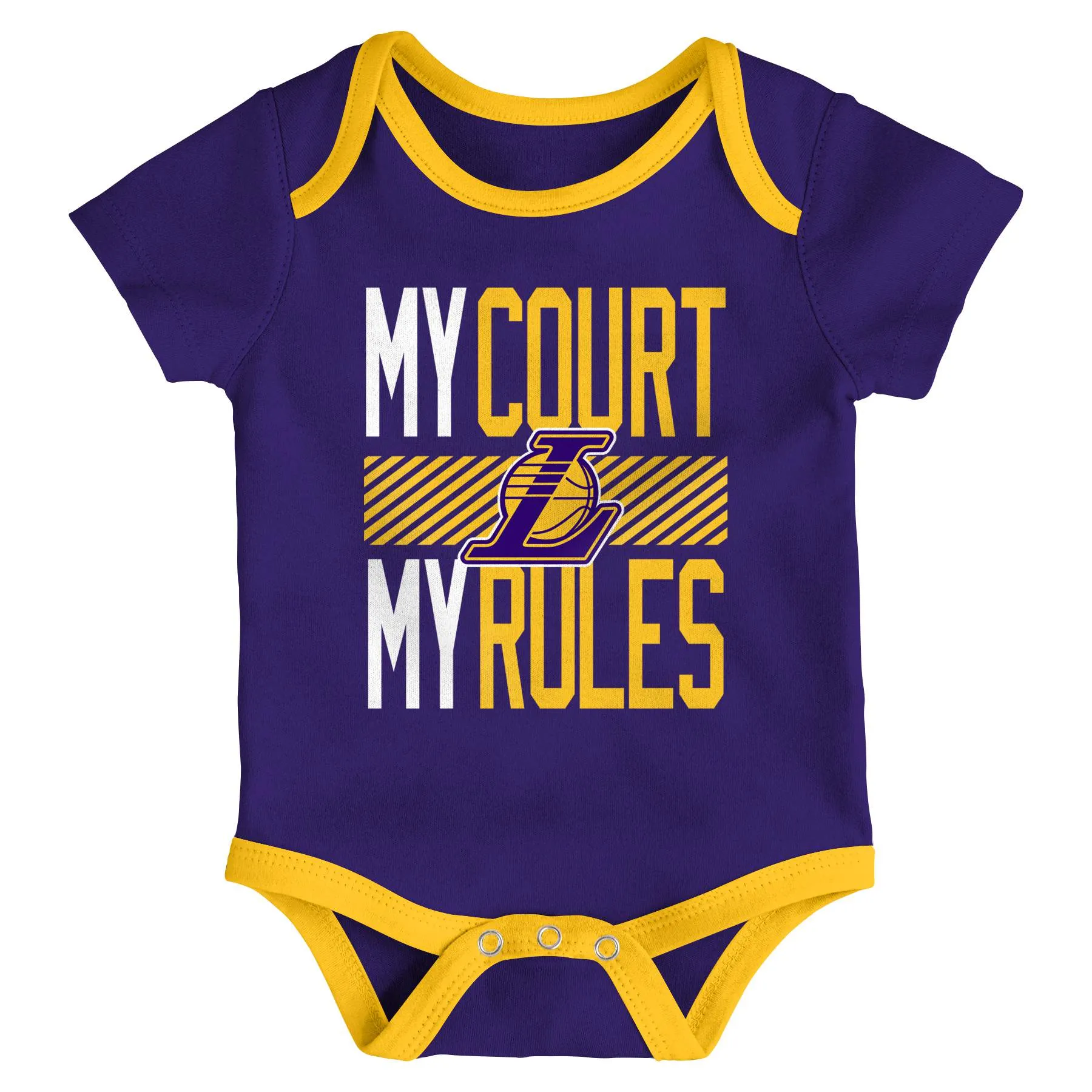 Lakers Trifecta 3 Pack Bodysuit Set