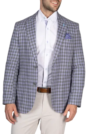 Lilac & Grey Textured Houndstooth Sport Coat