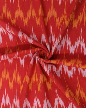 MULTICOLOR YARN DYED COTTON IKAT FABRIC