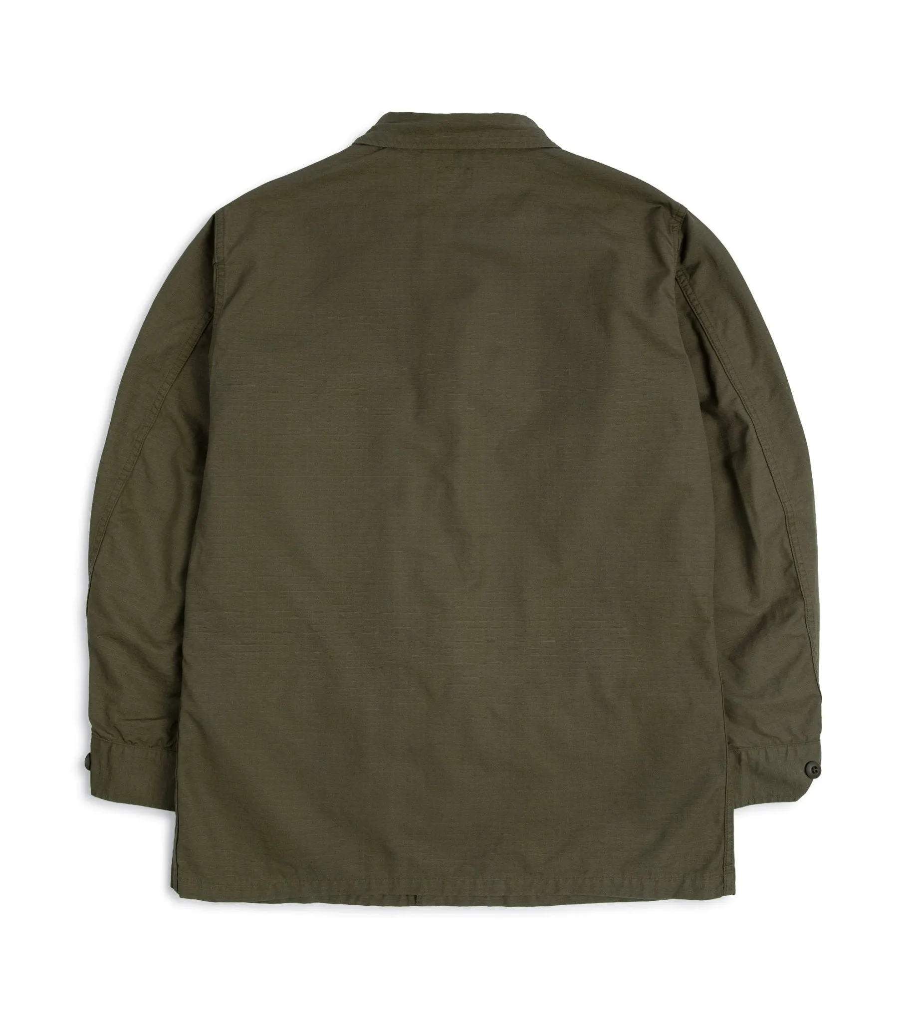 OrSlow Cotton Ripstop Tropical Jacket: Army Green