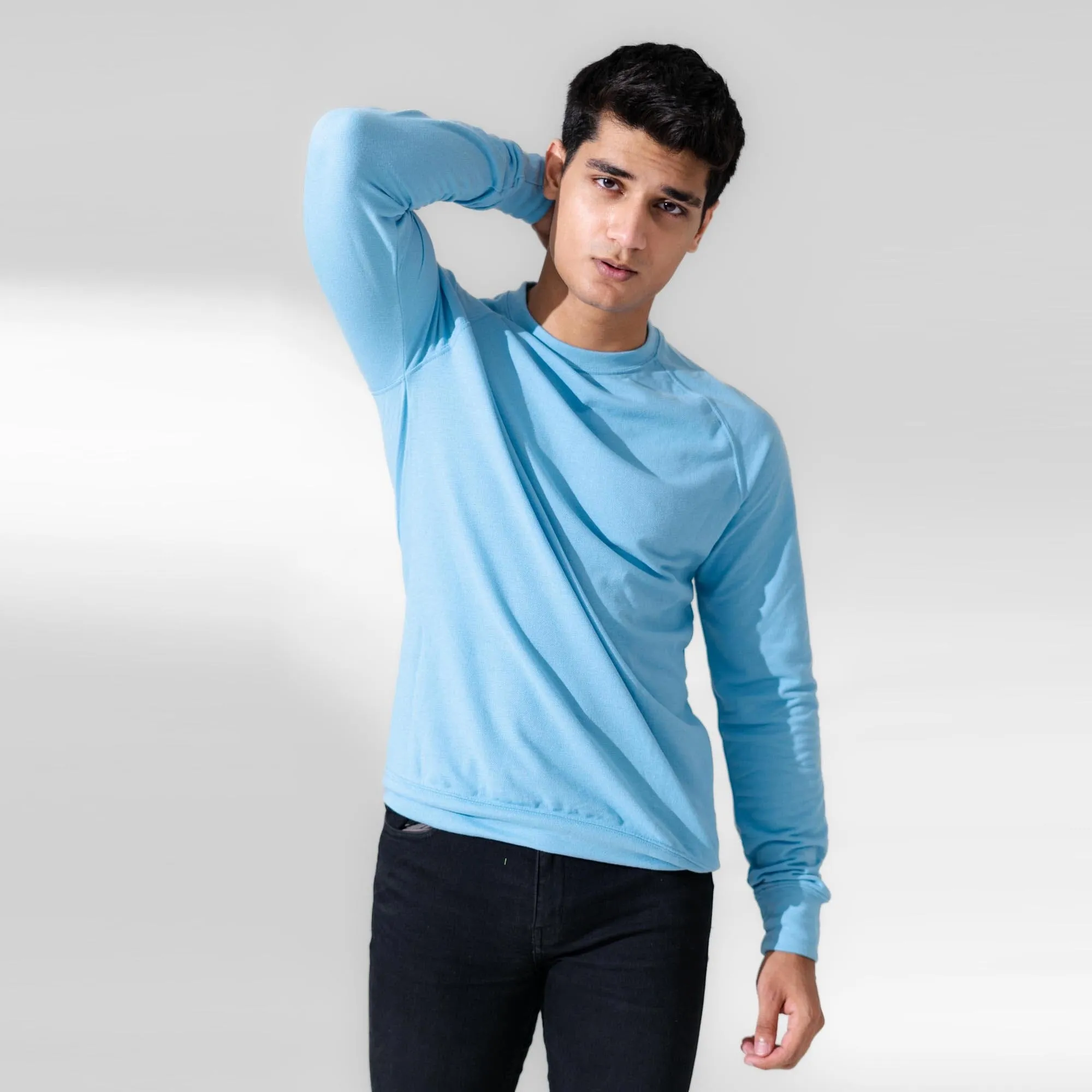 Polo Republica Men's Essentials Raglan Long Sleeve Pique Tee Shirt