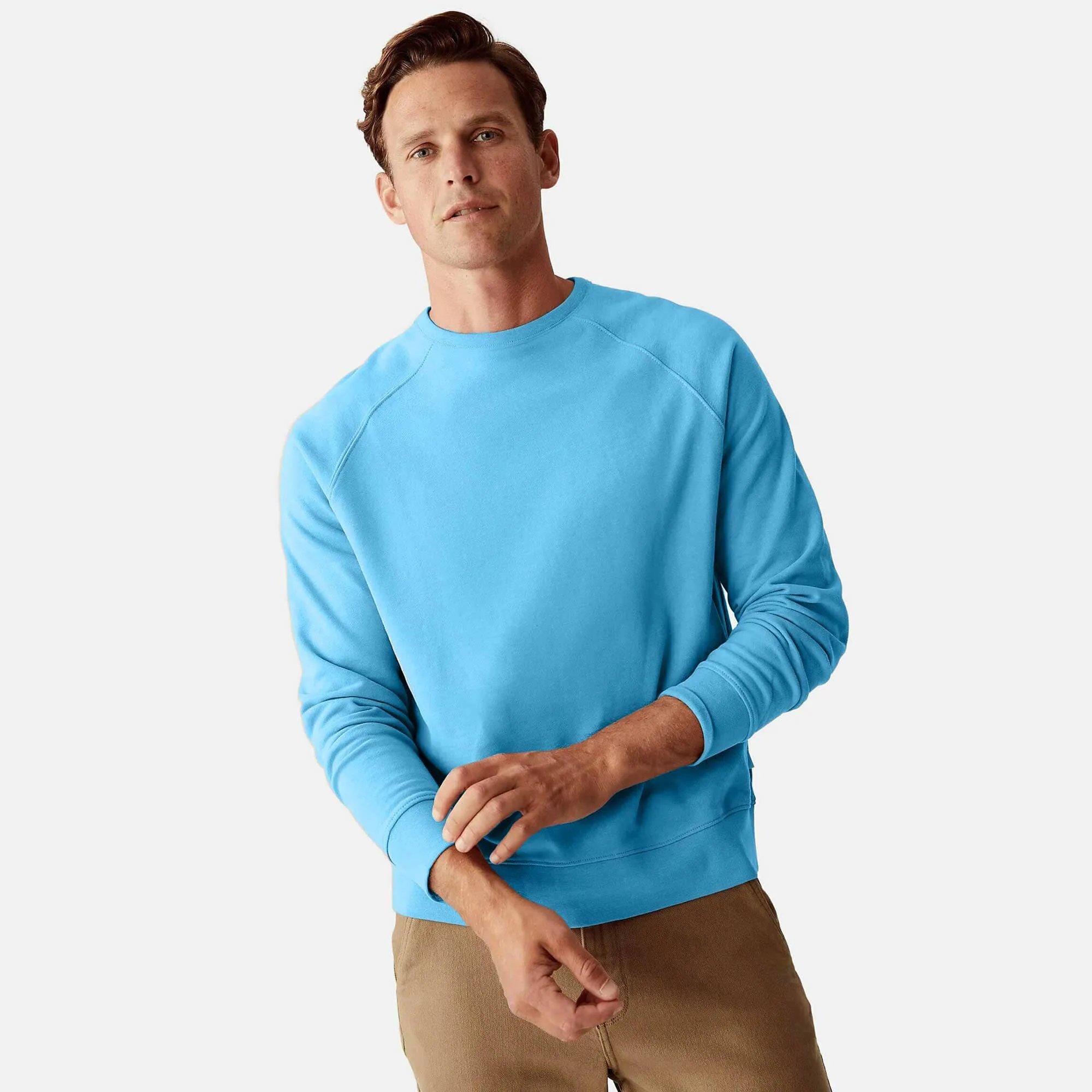 Polo Republica Men's Essentials Raglan Long Sleeve Pique Tee Shirt