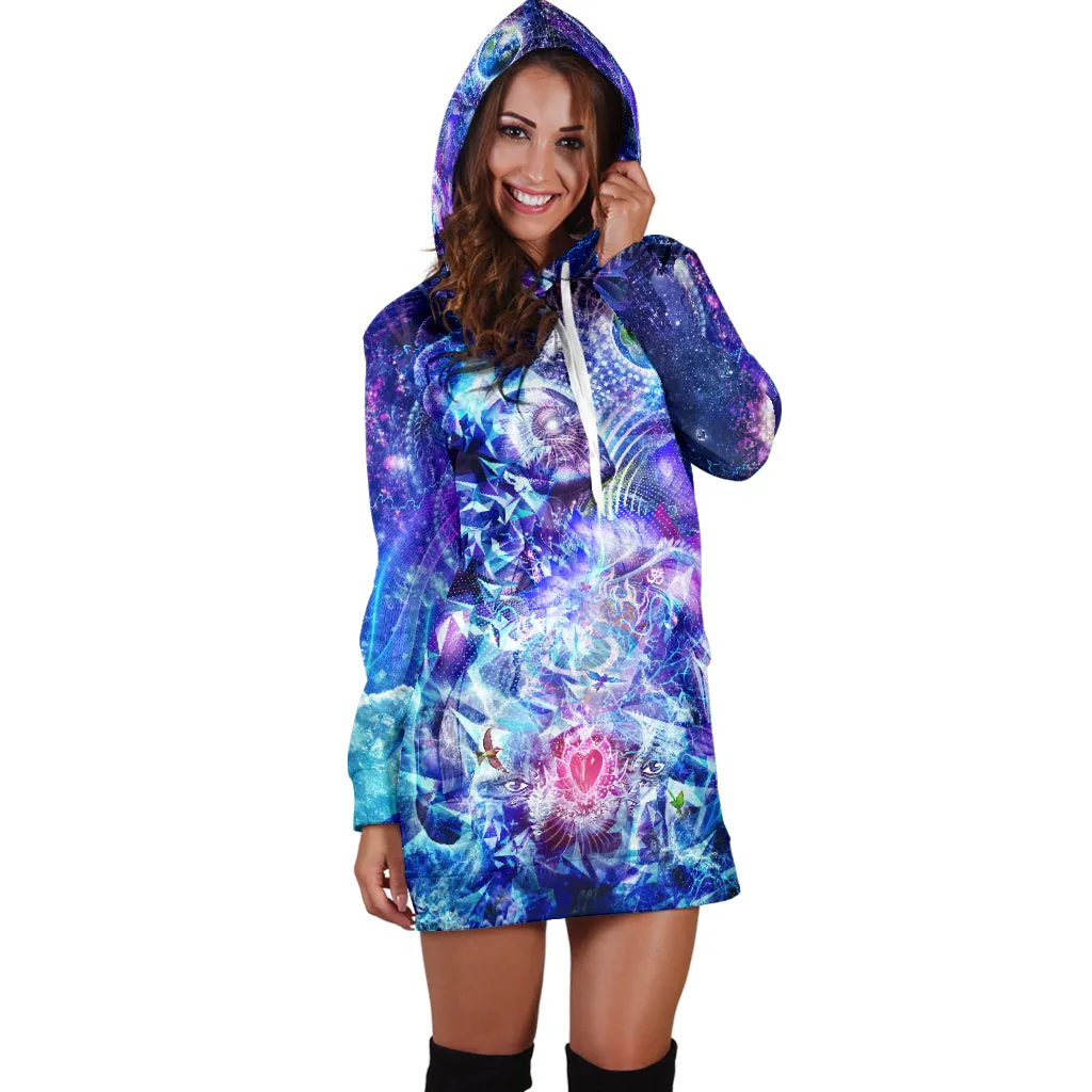 Transcension Womens Hoodie Dress | Cameron Gray